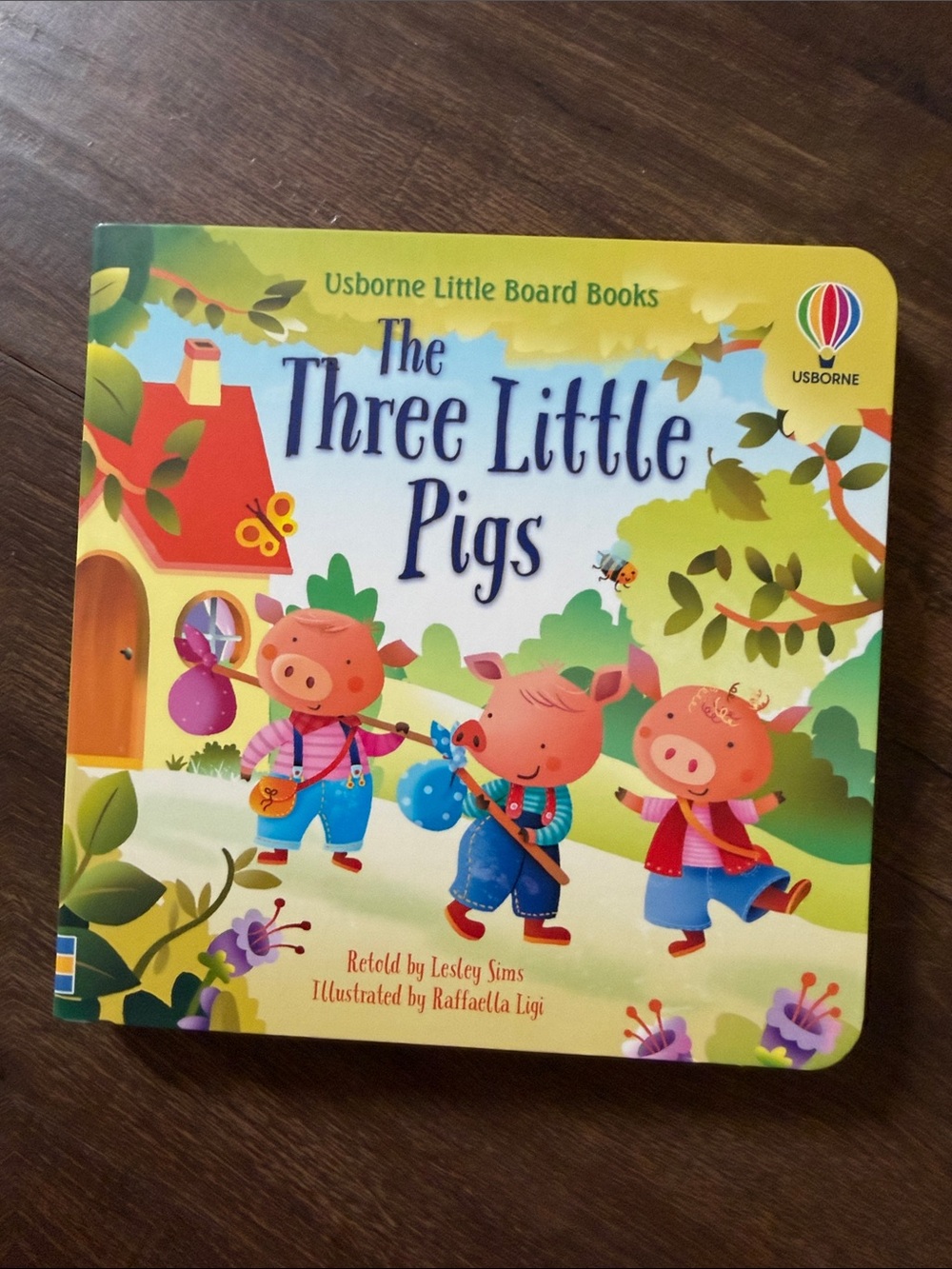 Usborne The Three Little Pigs Board Book - Bright Multicolor